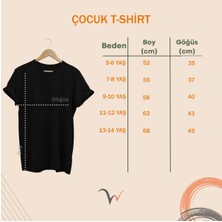 Türkiye Bozkurt Göktürkçe Türk Yazısı ve Kurt Baskılı Regular Fit %100 Pamuk T-Shirt