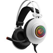 Mcreative Rm-K1 Pulsar Beyaz USB 7.1 Surround+Titreşim Rgb Işık Efektli Gaming Oyuncu Mikrofonlu Kulaklık