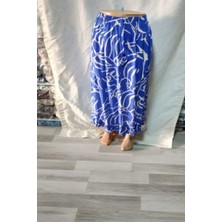 Mavi - Bej Etek Ucu Fırfırlı 1 Adet Etek Kaliteli Şık Güzel