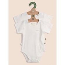 Bebek Body Organik Pamuk Kısa Kol Basic Nature Zıbın 4'lü Paket