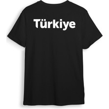Türkiye Ön Arka Baskılı Regular Fit %100 Pamuk T-Shirt