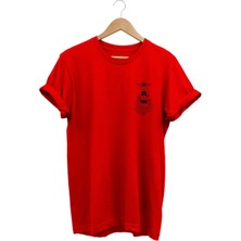 Deniz Feneri Baskılı T-Shirt %100 Pamuk Dijital Baskılı Tişört