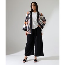 Renkli Desenli  Kimono 3'lü Takım - Şıklık ve Rahatlığın Bir Arada Olduğu Kombin