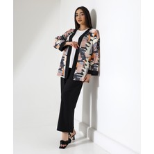 Renkli Desenli  Kimono 3'lü Takım - Şıklık ve Rahatlığın Bir Arada Olduğu Kombin