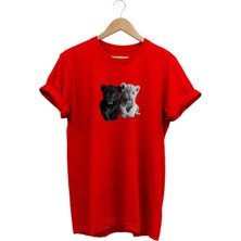 Kaplan Baskılı T-Shirt