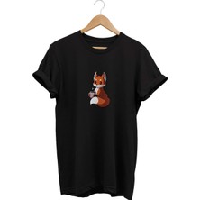 Tilki Baskılı T-Shirt
