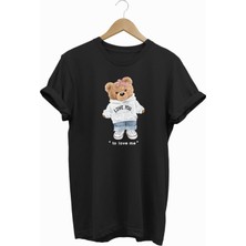 I Love You Bear Baskılı Tshirt