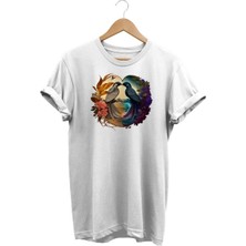 Kuş Baskılı T-Shirt