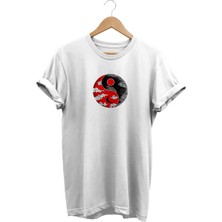 Yin Yang Baskılı T-Shirt