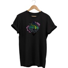 Uzay Baskılı T-Shirt %100 Pamuk Dijital Baskılı Tişört