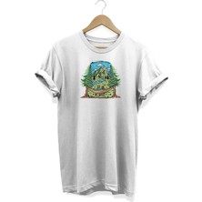 Manzara Baskılı T-Shirt