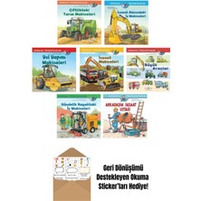 Dünyayı Öğreniyorum Inşaat Makineleri 7 Kitap Set + Okuma Sticker'ları