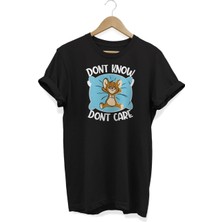 D'ont Know Baskılı T-Shirt