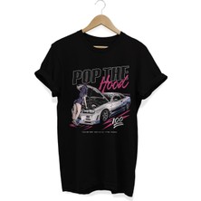 Pop The Hood Baskılı T-Shirt