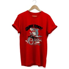 Shark Rider Baskılı T-Shirt