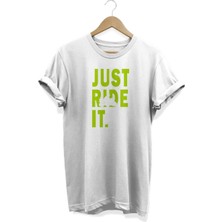 Just Ride It Baskılı T-Shirt