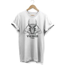 Wikings Baskılı T-Shirt
