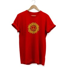 Çiçek Baskılı T-Shirt