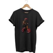 Bisiklet Baskılı T-Shirt