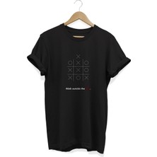 Think Outside The Box Baskılı T-Shirt