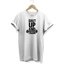 Shut Up Baskılı T-Shirt