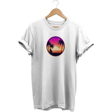 Palmiye Baskılı T-Shirt