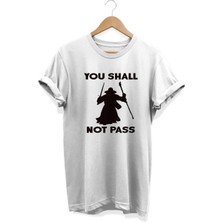 You Shall Not Pass Baskılı T-Shirt
