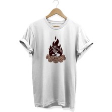 Ateş Baskılı T-Shirt