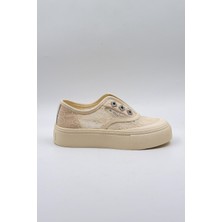 Kriste Bell Dantel Detaylı Ithal Kadın Sneakers Spor Ayakkabı KB0523 Beyaz