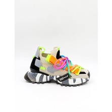 Guja Ithal Bağcıklı  Sneakers Unisex Spor Ayakkabı GJ303 Bej