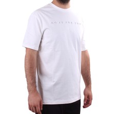 Twister Jeans 2323 Beyaz Günlük Pamuklu Baskılı Bisiklet Yaka Erkek Tişört