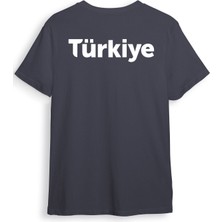 Türkiye Ön Arka Baskılı Regular Fit %100 Pamuk T-Shirt