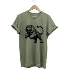 Kaplan Baskılı Cool Premium %100 Pamuk Regular Fit T-Shirt