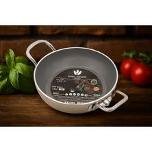 Pan-Dora Evinda 20 cm Kristal Döküm Sahan - Döküm Granit , Yanmaz-Yapışmaz , Darbelere Dayanıklı