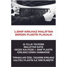 Tay Promosyon Kırmızı Yazısız Boş 2 Adet Kırılmaz Takmatik Oto Plakalık