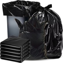 YSK Plastik 80X110 Büyük Boy Siyah Çöp Torbası | Dökme Taşıma Poşeti | Dayanıklı | Ev Ofis Otel Taşınma