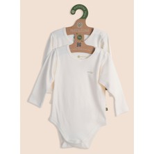 Bebek Body Organik Pamuk Uzun Kol Basic Nature Zıbın 4'lü Paket