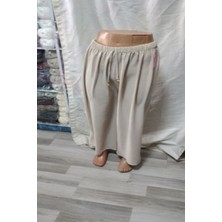 Siyah Pantolon Krem Geniş Paça Lastikli Önden Bagcıklı 1 Adet Kaliteli Kullanışlı Güzel Şık