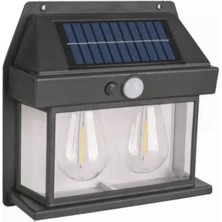 24W Güneş Enerjili Solar Bahçe Armatürü - Fotoselli ve IP65 Su Geçirmez Duvar Lambası