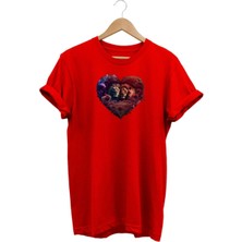 Kalp Baskılı T-Shirt