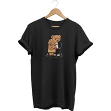 14 Şubat Özel Tasarım Ayıcık Baskılı T-Shirt
