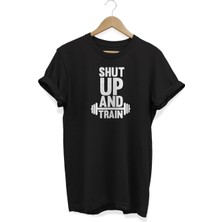 Shut Up Baskılı T-Shirt