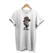 Sprey Baskılı T-Shirt