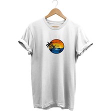 Palmiye Baskılı T-Shirt