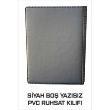 Tay Promosyon Ruhsat Kılıfı Pvc Siyah Yazısız 1. Sınıf Kaliteli Hammadde 1 Adet
