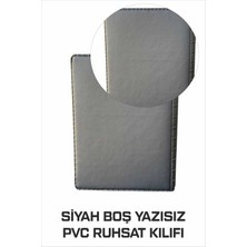 Tay Promosyon Ruhsat Kılıfı Pvc Siyah Yazısız 1. Sınıf Kaliteli Hammadde 1 Adet