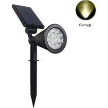 18W Solar Çim Armatürü - 2 Modlu Güneş Enerjili IP65 Fotoselli Dış Mekan Aydınlatma