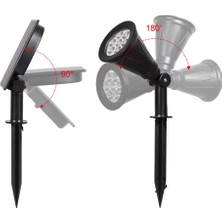 18W Solar Çim Armatürü - 2 Modlu Güneş Enerjili IP65 Fotoselli Dış Mekan Aydınlatma
