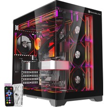 Grand Premium 7x Argb Fan Kumandalı USB 3.0 Gaming Bilgisayar Kasası Siyah