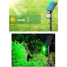 22W Solar Çim Armatürü - Güneş Enerjili, Fotoselli, IP65 Suya Dayanıklı 2 Modlu Bahçe Lambası